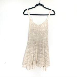 Vintage Eight Sixty Crochet Lace Fit & Flare Dress